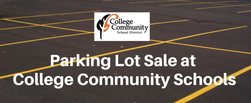 Parking Lot Sale at College Community Schools