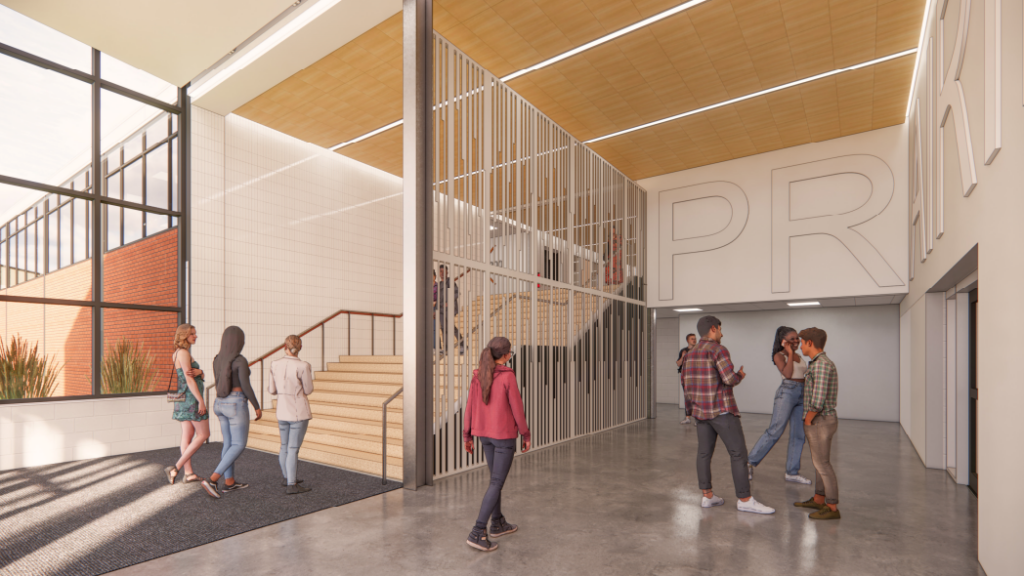 9th Grade Center Lobby Rendering