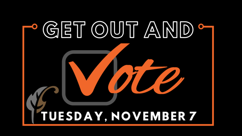 Get out and Vote (Black Background)