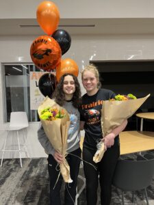 Prairie Wrestlers Mackenzie Childers and Anna Lantz