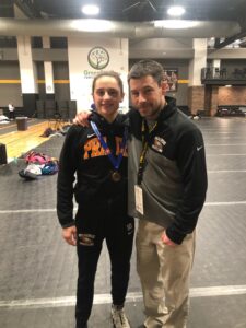 Mackenzie at State with medal