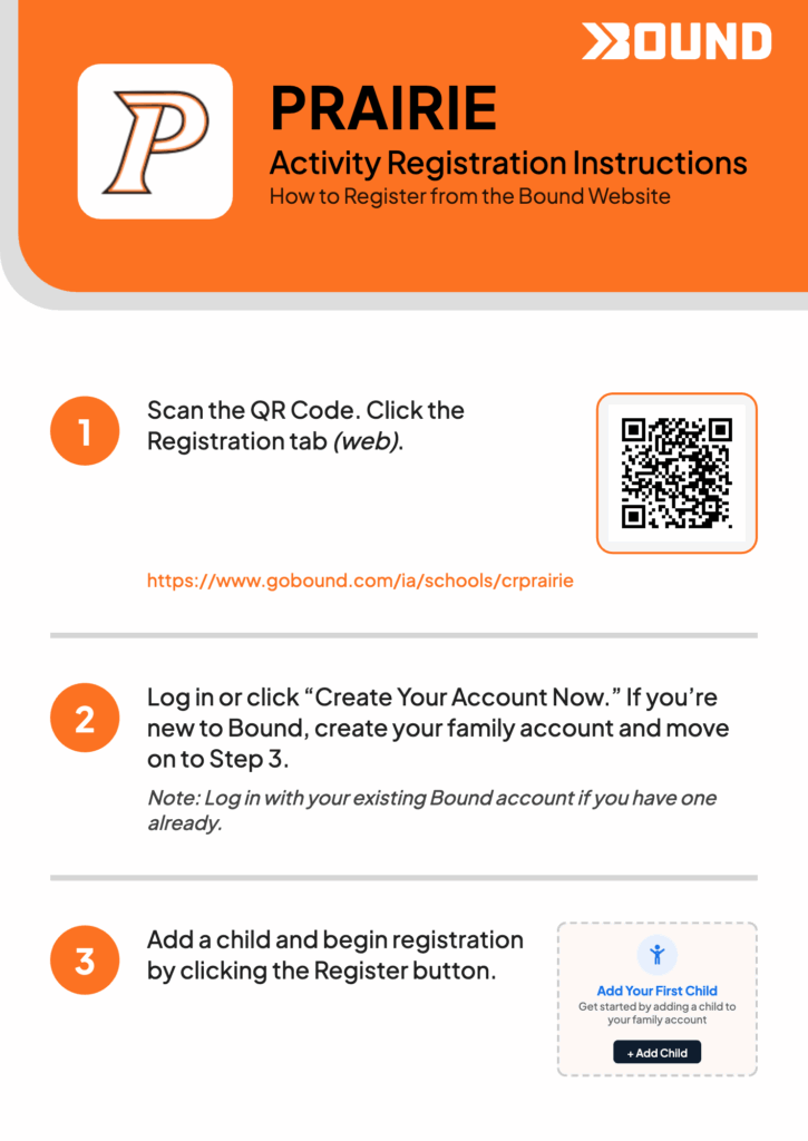 Prairie Registration Flyer
