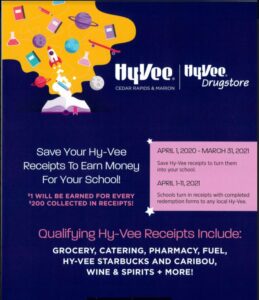 HyVee Receipts 2