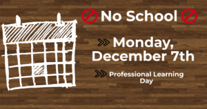 No School December 7th