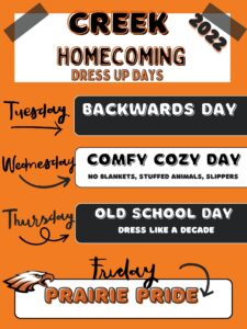 Homecoming dress up days