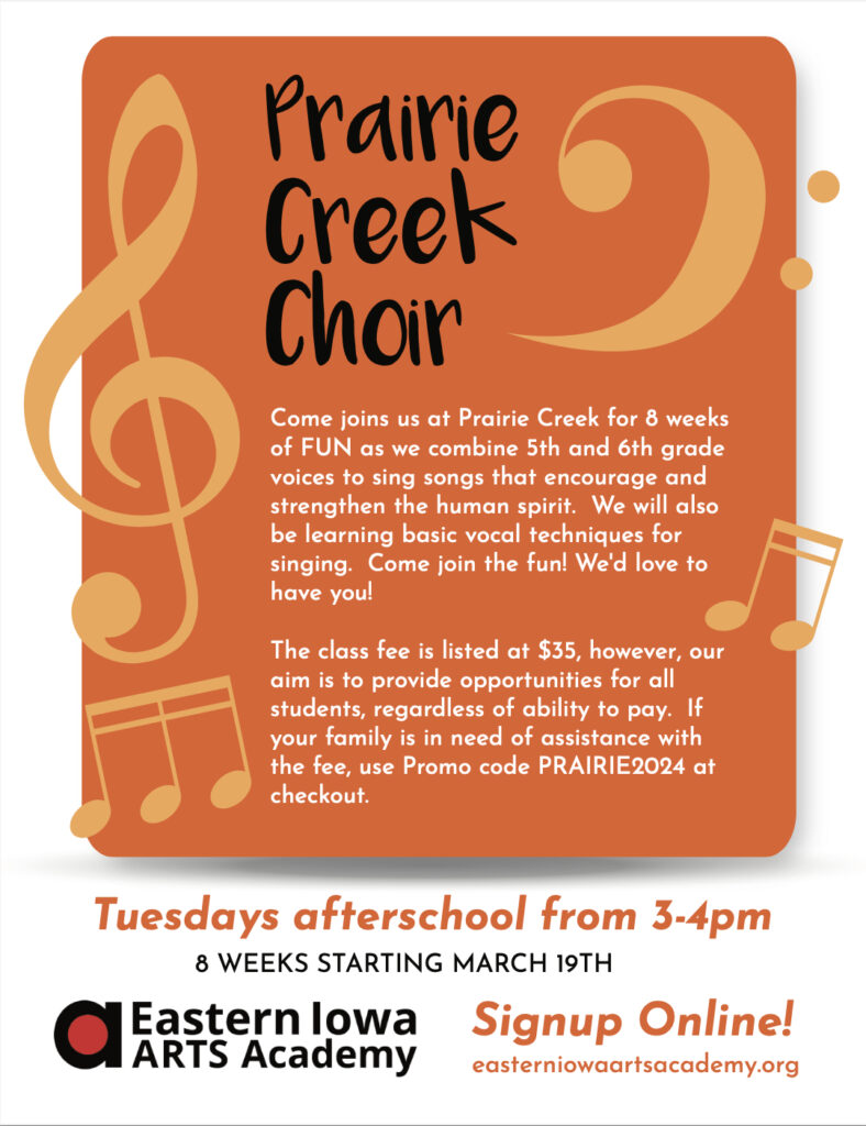 Prairie Creek Choir Spring 2024