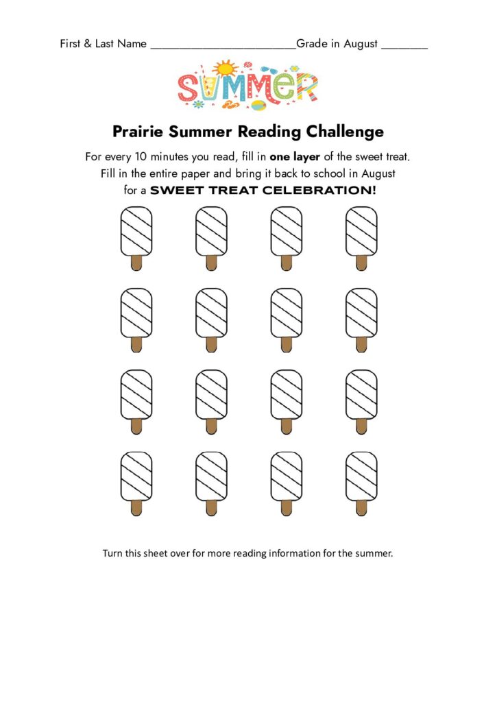 Prairie Summer Reading Challenge 2026