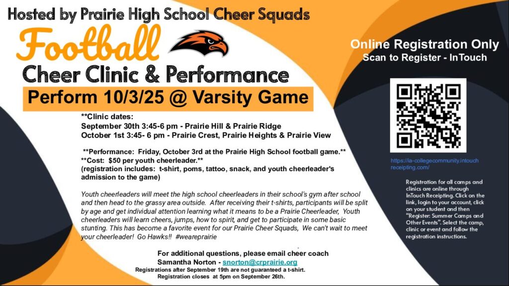 25 Cheer Clinic Flier